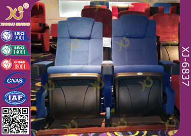 China La gravedad moldeada de la espuma de la PU pliega a la audiencia que las sillas del asiento cubiertas de tela con rechazan proveedor