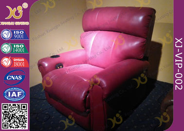 China El llenado de la espuma descansa asiento del cine del VIP de la función, Recliner de cuero del sofá del cine proveedor