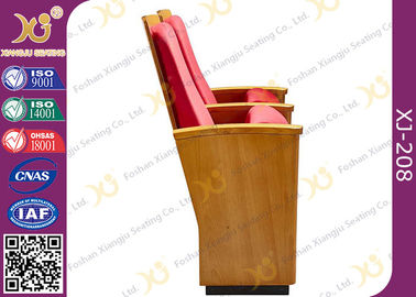 China Sillas ocultadas asiento de lujo del asiento de la audiencia de la pierna del auditorio de la iglesia de madera sólida de la decoración proveedor