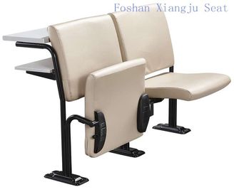 China Cuero auténtico en frío del marco de acero con el escritorio de la escuela de la espuma y silla con el escritorio proveedor