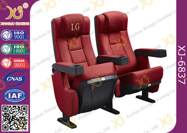 China Las sillas plegables rojas del asiento del teatro del auditorio utilizaron las partes posteriores fijadas los asientos del cine de la película proveedor