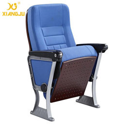 China El americano diseña la silla baja de aluminio fuerte del auditorio de los apoyabrazos del ABS con el cojín de escritura proveedor