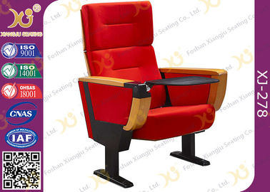 China Las sillas rojas del asiento del teatro del estadio de la cubierta de tela con el tenedor de la bebida/doblaron asientos de la película proveedor