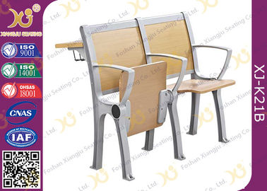 China Escritorio de madera y silla del estudiante universitario fijados con el marco de aluminio proveedor