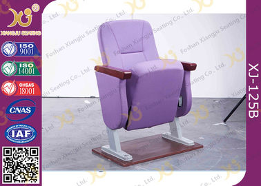 China Sillas plegables púrpuras de Pasillo de la iglesia con las cubiertas de tela/el asiento del auditorio proveedor