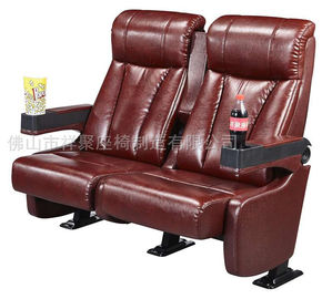 China Asientos de cuero de lujo de la silla/del cine de Home Theater con la pierna del acero de 2.0m m proveedor