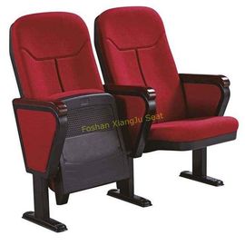 China Sillas plegables del auditorio de la tela roja con las sillas del teatro del tablero/del cine de escritura proveedor