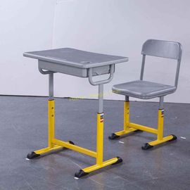 China Tabla y silla ajustables del estudiante de la escuela secundaria del metal con el marco del hierro/de aluminio proveedor