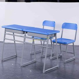 China El escritorio y la silla grises del estudiante del color fijan/escritorio y silla de la sala de clase proveedor
