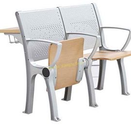 China Muebles de la sala de clase del University College del metal de la madera contrachapada/escritorio de la escuela y sistema plegables de la silla proveedor