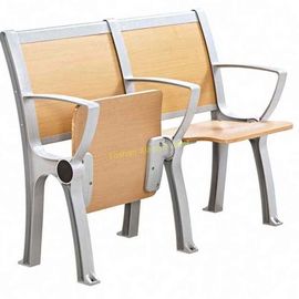 China Sala de clase de la escuela del precio de fábrica que dobla encima de silla con la tabla de escritura ajustable proveedor