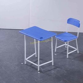 China Fixed height HDPE Standard Middle School Metal Desk and Chair Set proveedor