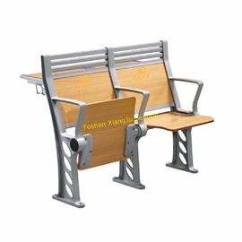 China Sala de conferencias del soporte/escritorio y silla de aluminio de la escuela con la parte posterior detrás armada y Seat de la madera contrachapada del alto proveedor