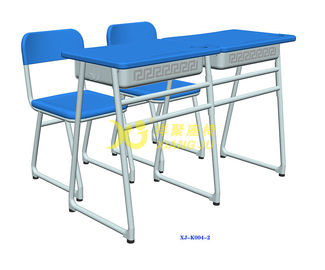 China Escritorio material y silla dobles del estudiante del metal fijados para la sala de clase de la escuela secundaria proveedor