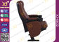 Piso de acero de las piernas - sillas de cuero montadas del asiento del teatro con el tenedor de la bebida proveedor