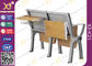 Escritorio y silla de la escuela de Seat de plegamiento de la aleación de aluminio con el cojín de escritura proveedor