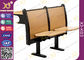 Escritorio y silla doble de la escuela de la universidad de la persona, banco de madera del campus y tabla para Sudent proveedor