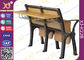 Tablas y sillas de madera de la sala de clase de la universidad del marco de la aleación de aluminio del tablero proveedor