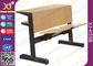 Muebles plegables de la sala de clase de la universidad del tubo de acero oval/tabla de madera de la sala de clase proveedor