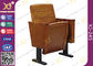 Las sillas delgadas de la sala de conferencias de la pierna del metal con consolidan el pie derecho Seat de madera proveedor