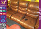 De la esponja de Seat sofá de alta densidad del teatro casero detrás, silla eléctrica de cuero del Recliner de Brown proveedor