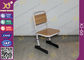 Escritorio ajustable y silla del estudiante de los tornillos de las piernas del hierro fijados para la escuela primaria proveedor