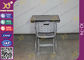 Pre - escritorio montado y silla de la escuela de los niños del metal fijados con la capa electrostática del polvo proveedor