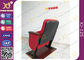 PP Shell para las sillas de la audiencia, asiento retractable del teatro del auditorio de la pierna fija en color rojo proveedor