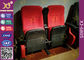 El teatro rojo del cine de la tela de la prueba sucia preside el asiento con el acolchado plegable del asiento proveedor
