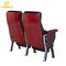 Las sillas del auditorio del cuero de la cubierta de la madera contrachapada de la aleación de aluminio con ABS hacen tabletas el torneado 360° proveedor