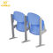 Silla plegable fría plástica azul del marco de acero de Seat fijada para la sala de conferencias proveedor