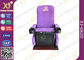 Aparte las sillas púrpuras del teatro del cine del top del brazo de la tela con el soporte de vaso proveedor