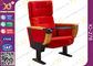 Las sillas rojas del asiento del teatro del estadio de la cubierta de tela con el tenedor de la bebida/doblaron asientos de la película proveedor