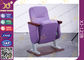 Sillas plegables púrpuras de Pasillo de la iglesia con las cubiertas de tela/el asiento del auditorio proveedor