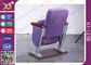 Sillas plegables púrpuras de Pasillo de la iglesia con las cubiertas de tela/el asiento del auditorio proveedor