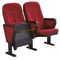 Sillas plegables del auditorio de la tela roja con las sillas del teatro del tablero/del cine de escritura proveedor