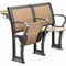 Escritorio de madera y silla del hierro de la madera contrachapada plegable del metal fijados para la sala de conferencias de la escuela proveedor