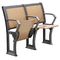 Escritorio de madera y silla del hierro de la madera contrachapada plegable del metal fijados para la sala de conferencias de la escuela proveedor