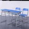 Tabla doble y silla del estudiante fijadas con piernas tableros del ángulo del PVC del HDPE las tri proveedor