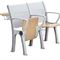 Muebles de la sala de clase del University College del metal de la madera contrachapada/escritorio de la escuela y sistema plegables de la silla proveedor