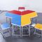 El escritorio y la silla coloridos del estudiante de la diversión durable fijan/embroman la tabla de la escuela proveedor