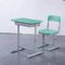 Mint Green HDPE Iron Aluminum School Student Study Desk and Chair proveedor