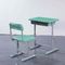 Mint Green HDPE Iron Aluminum School Student Study Desk and Chair proveedor
