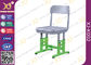 Escritorio de aluminio y silla del estudiante del fuerte apoyo doble del tubo fijados para la escuela de la universidad proveedor