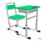 K019 escogen el escritorio dual y la silla modernos del estudiante fijados con el material del HDPE del surco proveedor