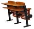 Asiento de acero fuerte de madera de goma de la sala de conferencias del escritorio con la tableta de la fijación proveedor