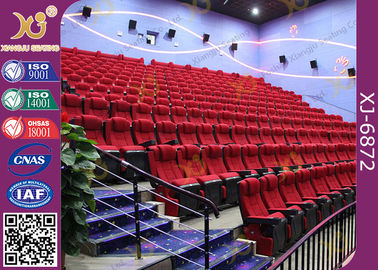 China Extremidad euro del asiento encima de las sillas del teatro del cine de los apoyabrazos para el teatro gigante de la pantalla proveedor