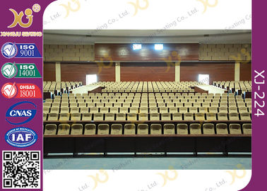 China Pinte el asiento comercial del teatro de los apoyabrazos flexibles de la madera contrachapada para el sitio/el auditorio acústicos proveedor