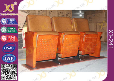 China Asientos del cine del auditorio/sillas plegables de cuero sintéticos de espalda de la iglesia proveedor