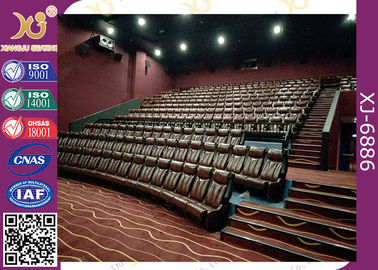 China El asiento del teatro casero del Vip preside asientos fijados de la película del cuero auténtico proveedor